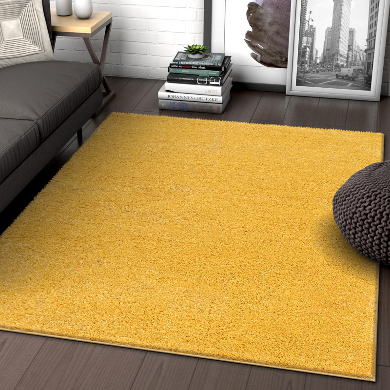 Madison Shag Solid Colour Synthetic Area Rug, Rectangle 160 x 220cm