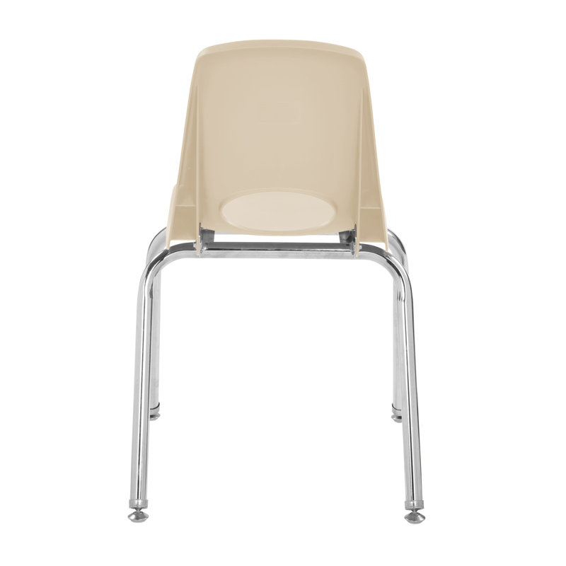 Chaise de classe empilable, Coulisses à billes, Sable, 16"