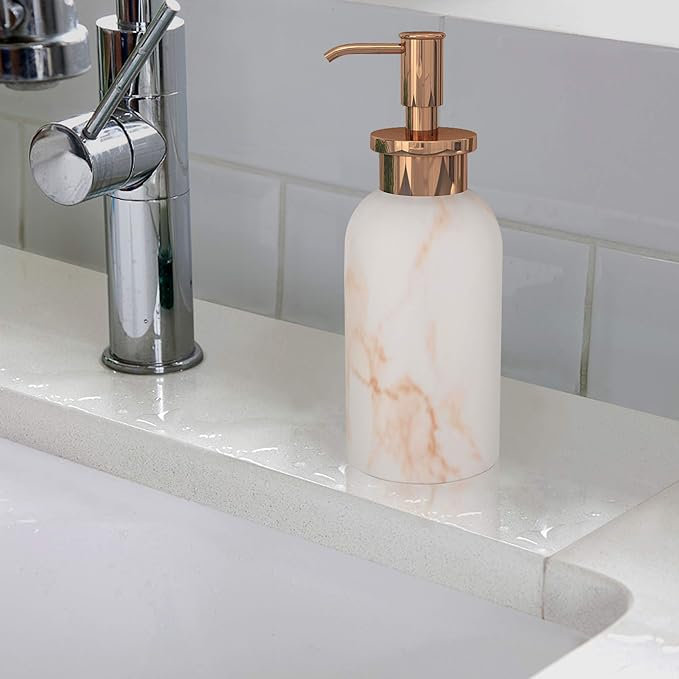 Distributeur de lotion | Parfait pour les accessoires de maison et de salle de bain | Bouteille rechargeable de pompe à savon et à lotion | Décoration de salle de bain moderne