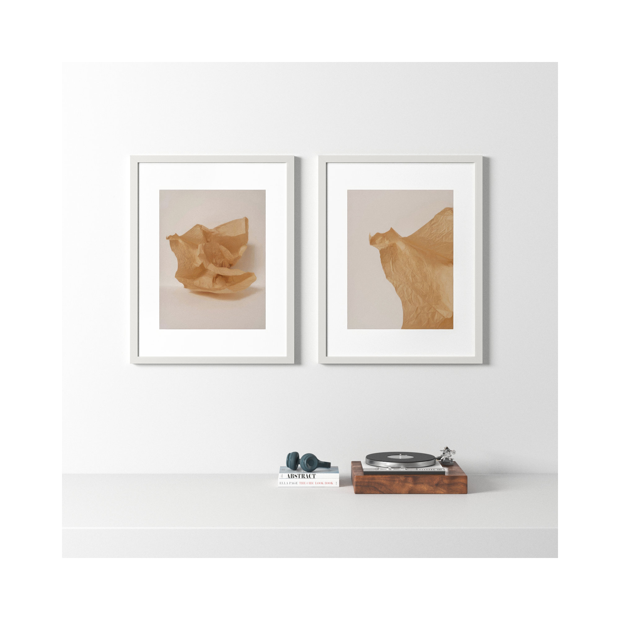 Unpackage by Svetlana Smirnova, 38" H x 30" W x 1.25" D, White