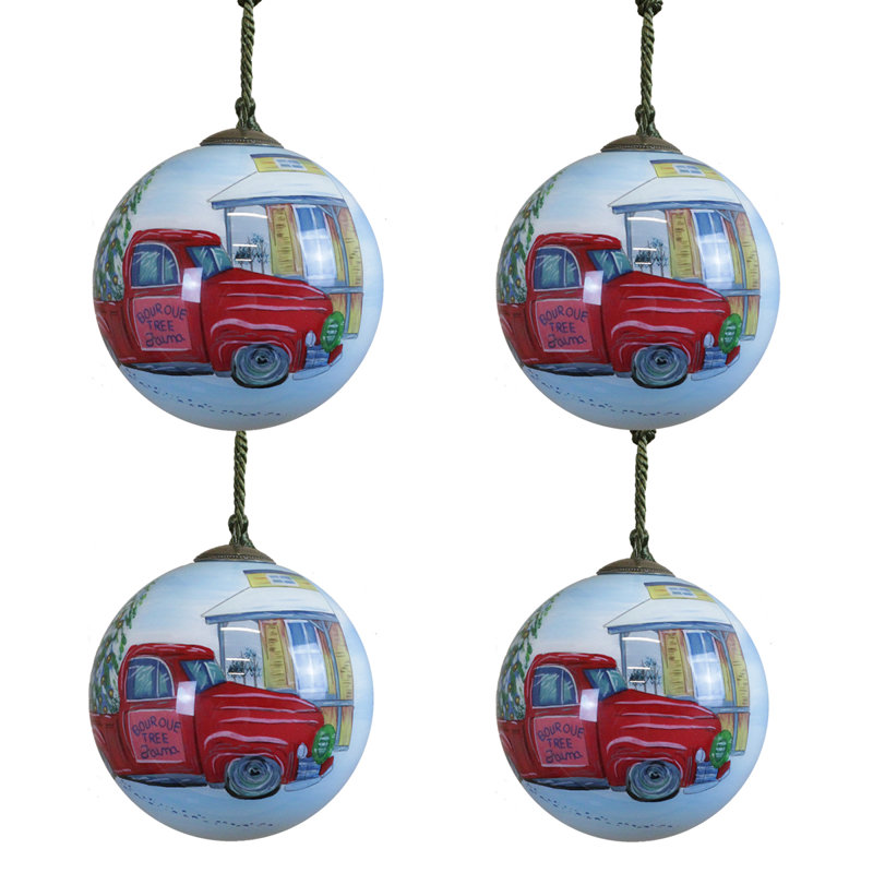 Ornement boule de Noël rétro