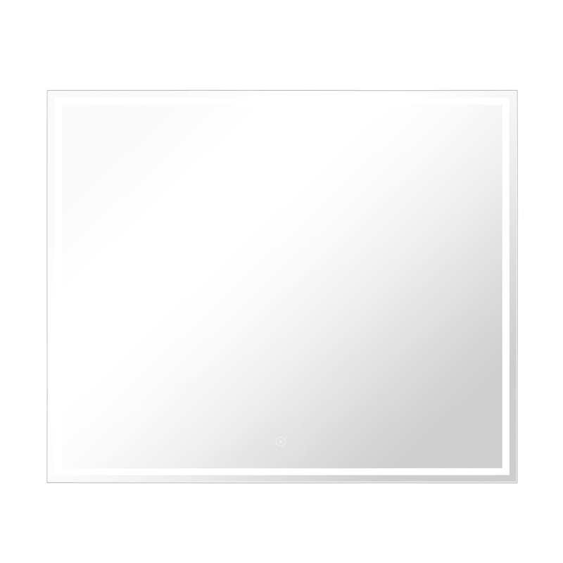 Attache Rectangle LED Backlit Wall Mounted Bathroom Mirror, 32" x 40"