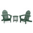 Ensemble de conversation 3 pièces POLYWOOD Classic Adirondack
