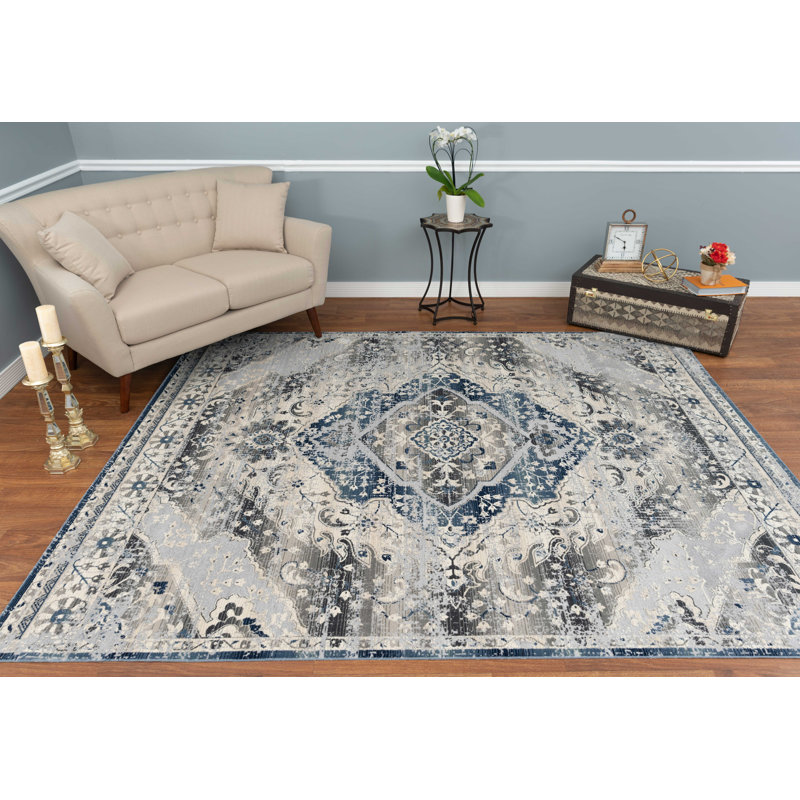 Mosely Oriental Indoor Rug, Rectangle 7'10" x 10'