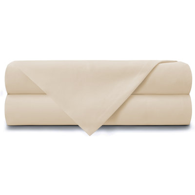 Super Soft Egyptian-Quality Cotton Brushed Flat Sheet