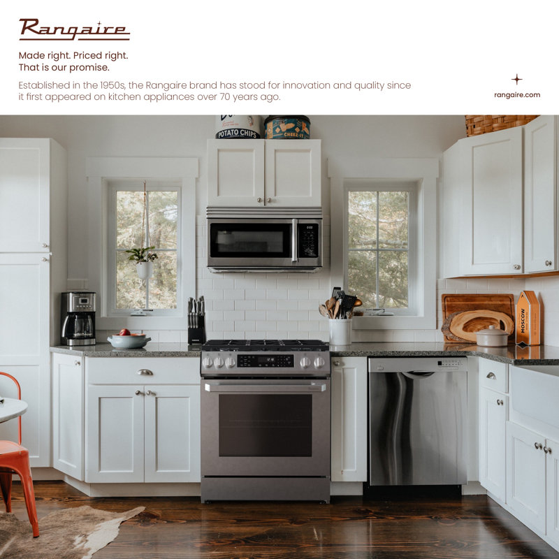 Rangaire 30" Gas Range Convection Oven Slide-in Stainless Steel RRG303TS