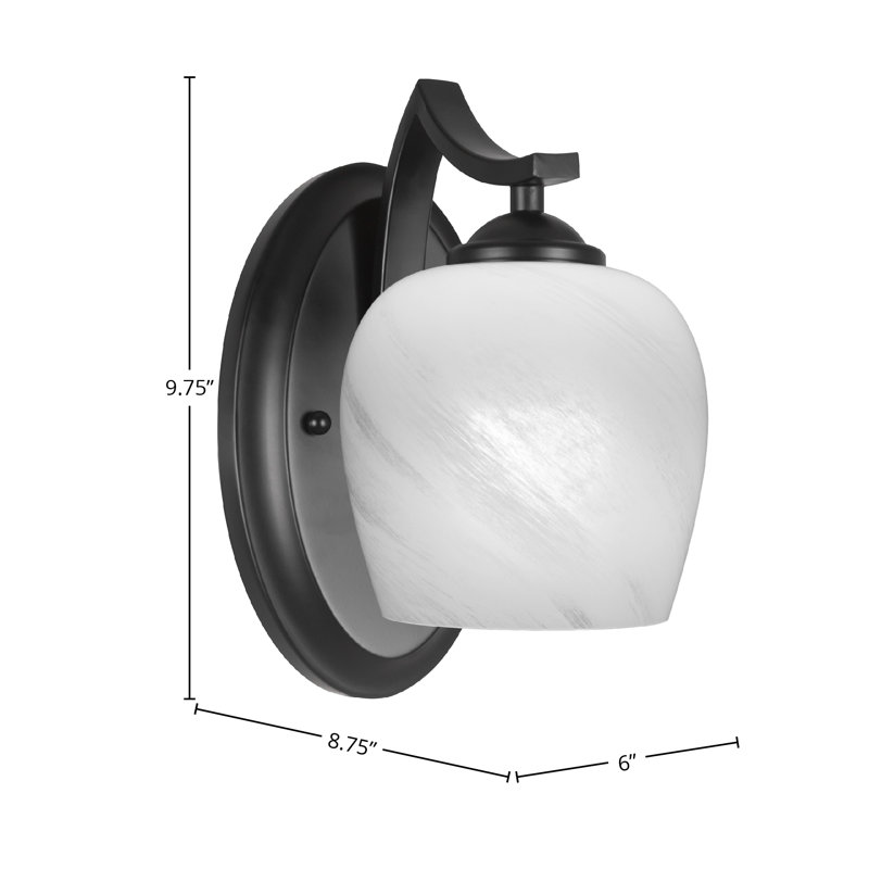 Zilo Wall Sconce, Matte Black
