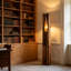 Lampes sur pied rectangulaires en bois massif