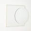 Mila Square/Circle Stainless Steel Beveled Mirror