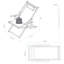 Chaise de plage inclinable Festus