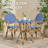 2 - Person Metal Patio Dining Set with Round Table-121723337