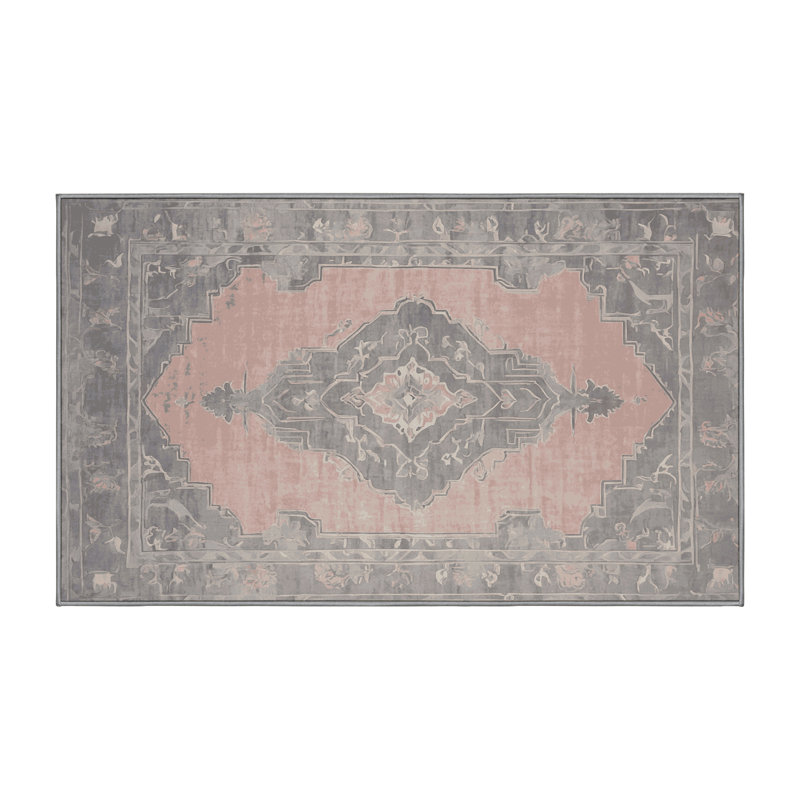 Tapis gris lavable à la machine, Tapis de couloir 2 pi x 4 pi