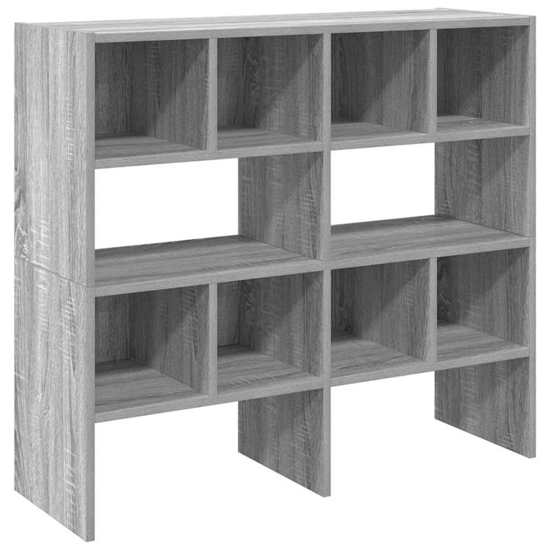 Bayah 8 Pair Stackable Shoe Rack, Grey Sonoma