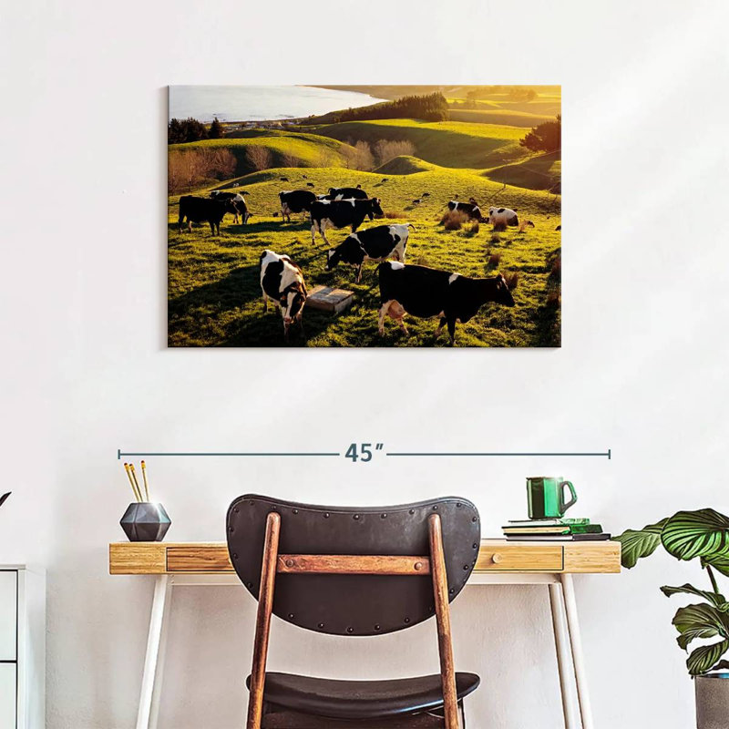 Brampt Hilltop Cows, 24" H x 36" W