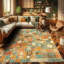Machine Printed 152cm X 76cm Area Rug