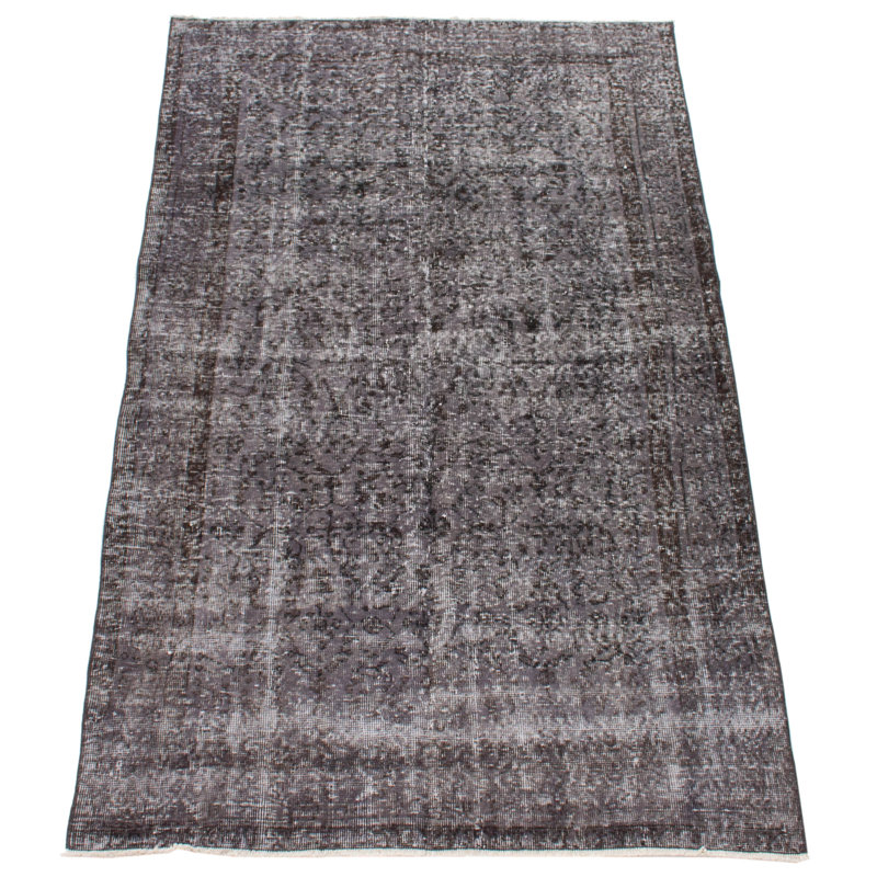 Tapis noir à transition de couleur 4 pi 7 po x 7 pi 7 po