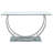 Garrett Chrome Glass Top Console Table