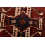 Tapis rouge en laine 3 pi 4 po x 6 pi 4 po Morica One-of-a-Kind 1970