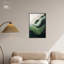 «Green Echoes I», art abstrait vert-386245750-386245755