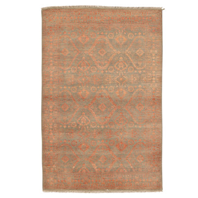 Tapis rectangulaire noué à la main