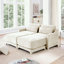 Causeuse en chenille avec 2 coussins lombaires et 2 repose-pieds-1757249351