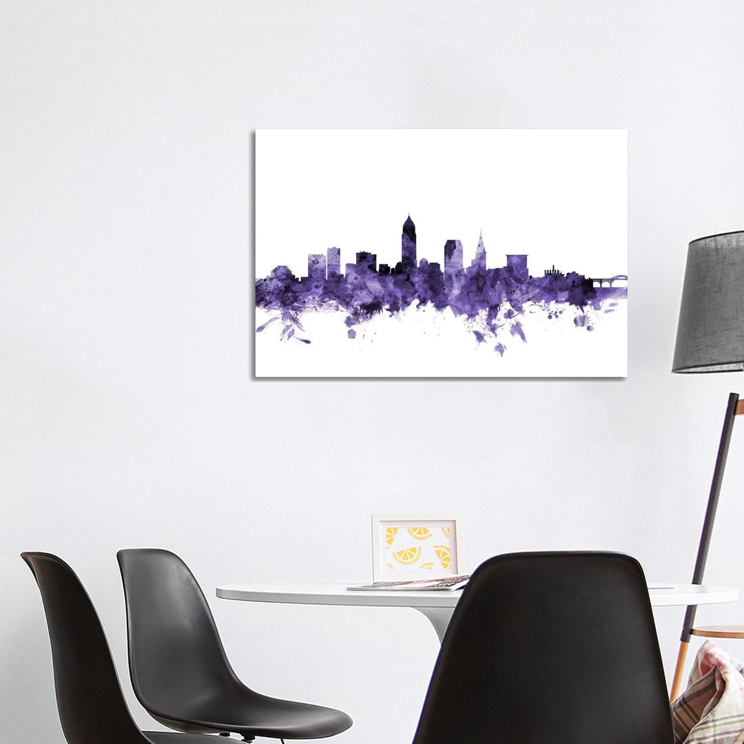 Cleveland, Ohio Skyline by Michael Tompsett - Wrapped Canvas Print
