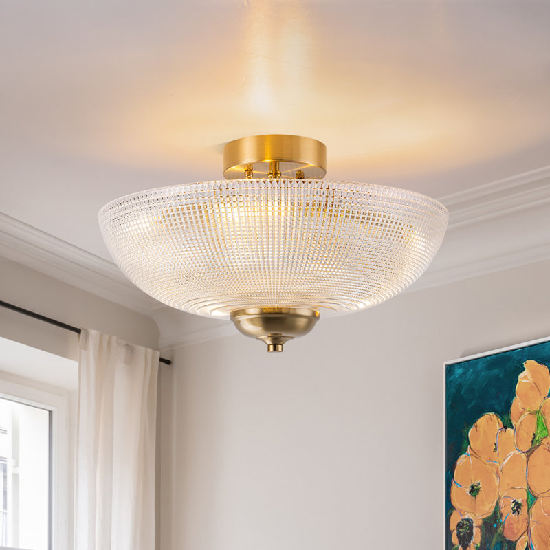 Plafonnier semi-encastré Mid-Century