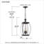 Mini-luminaire suspendu en bronze Medici 3 lumières Pihu