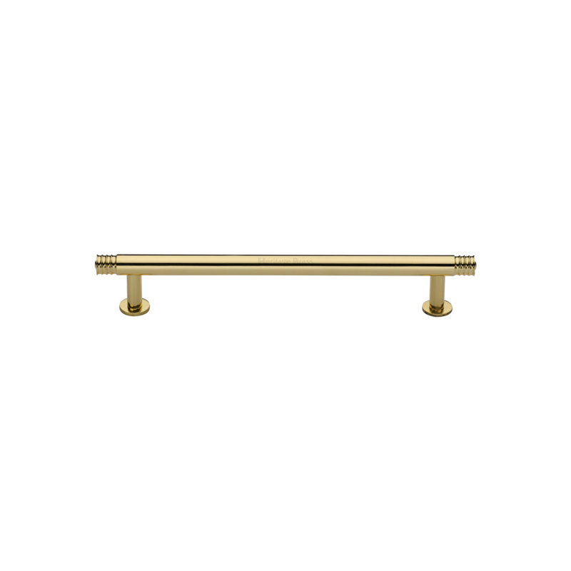 Heritage Brass Heritage Cabinet Pull Design with Rose, Polished Brass, 9.6cm