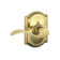 Accent Lever with Camelot Trim Non-Turning Lock