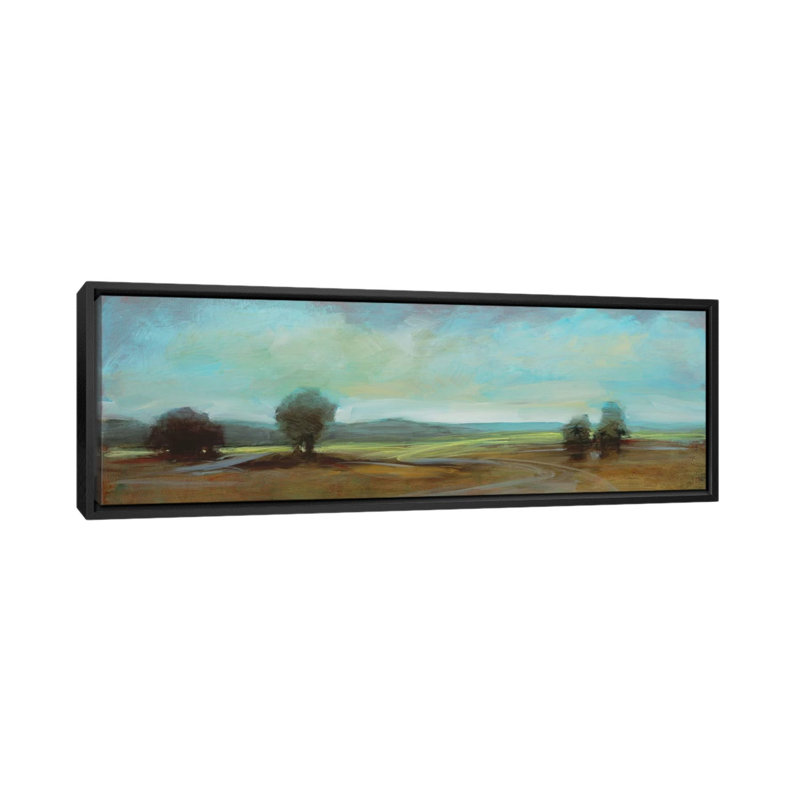 « landscape ci », reproduction sur toile, Toile avec cadre noir, H 16 po x l 48 po x P 1,5 po