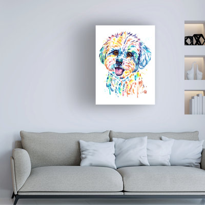 Lisa Whitehouse Bichon  Canvas Art