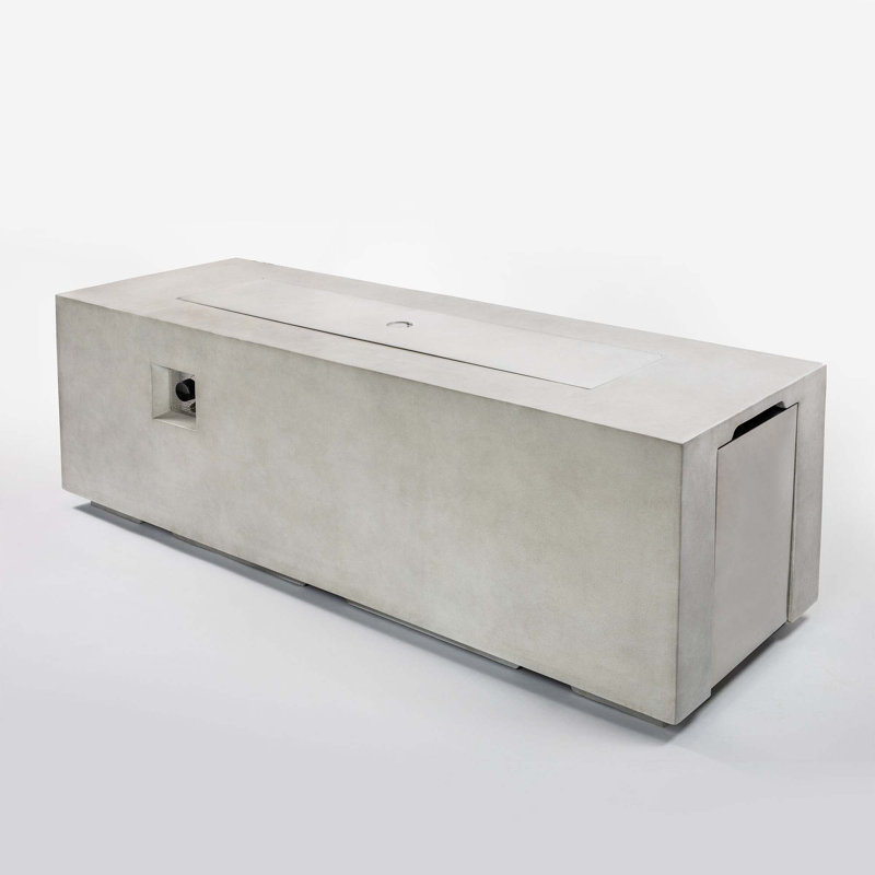 70Inch Concrete Large Fire Pit Table