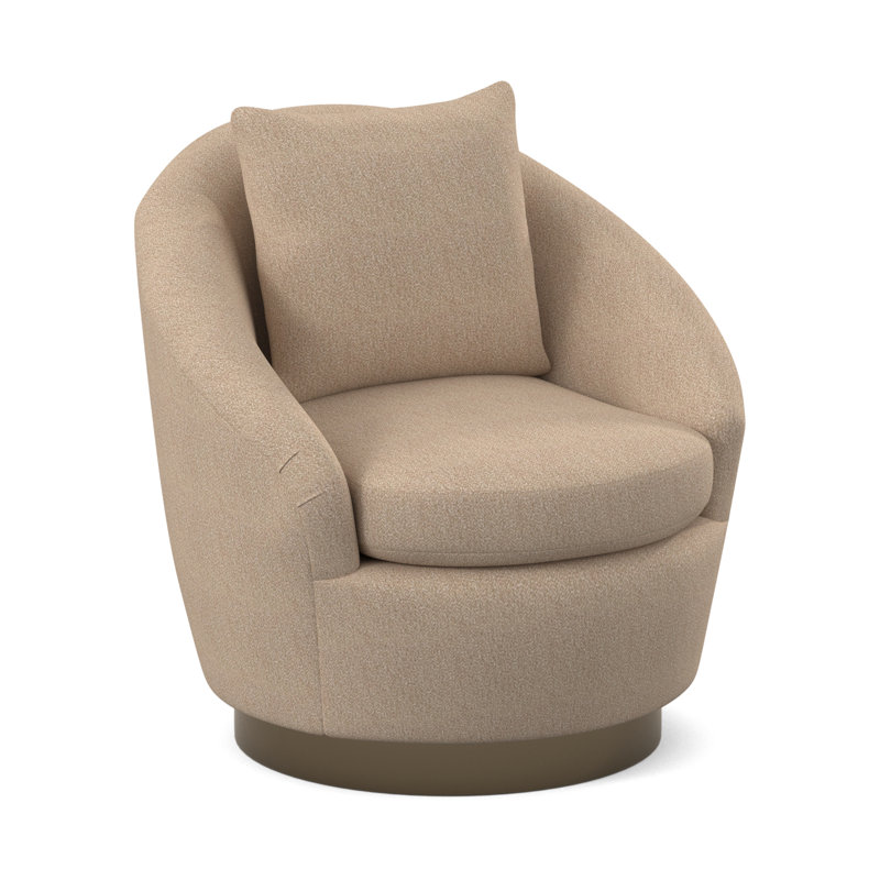 Fauteuil pivotant Lumen, Mélange de polyester blé maya