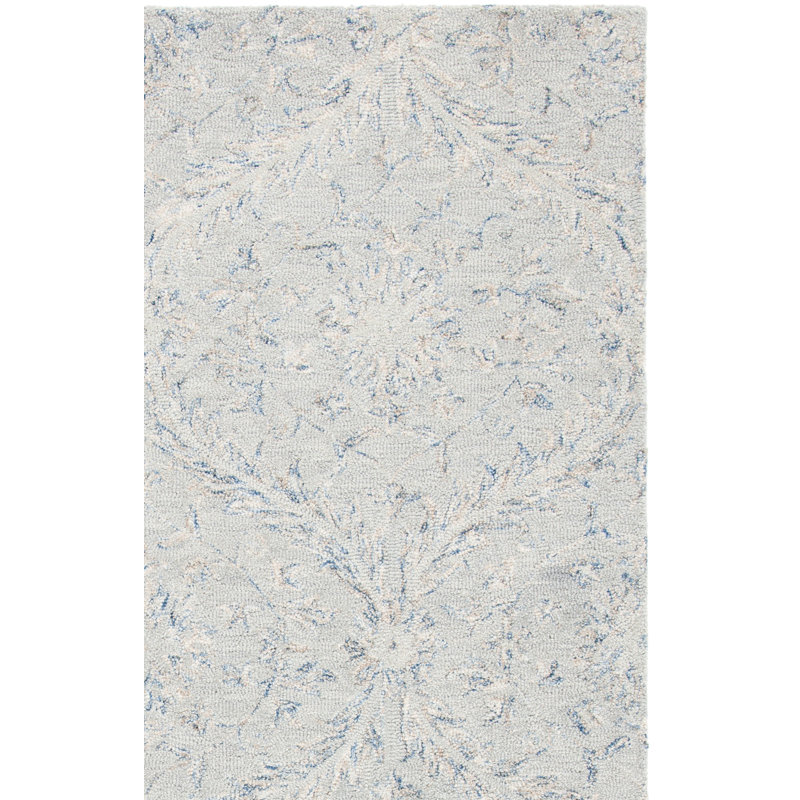 Tapis en laine et coton touffeté à la main Earlville, Rectangle de 5 pi x 8 pi