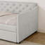 Lit de jour simple avec lit gigogne escamotable et charge USB