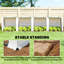 Outsunny PE Tunnel Greenhouse with Steel Frame White-1252770660