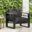 Chaise d'extérieur avec accoudoirs et coussin moelleux-853074232