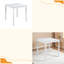 Table de salle à manger solide et moderne en bois massif, table de cuisine pour petit espace, table de comptoir pour 4 personnes