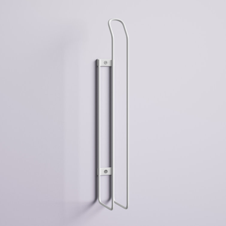 Paper Towel Holder Iron Hanger Vertical Wall Cabinet Mounted