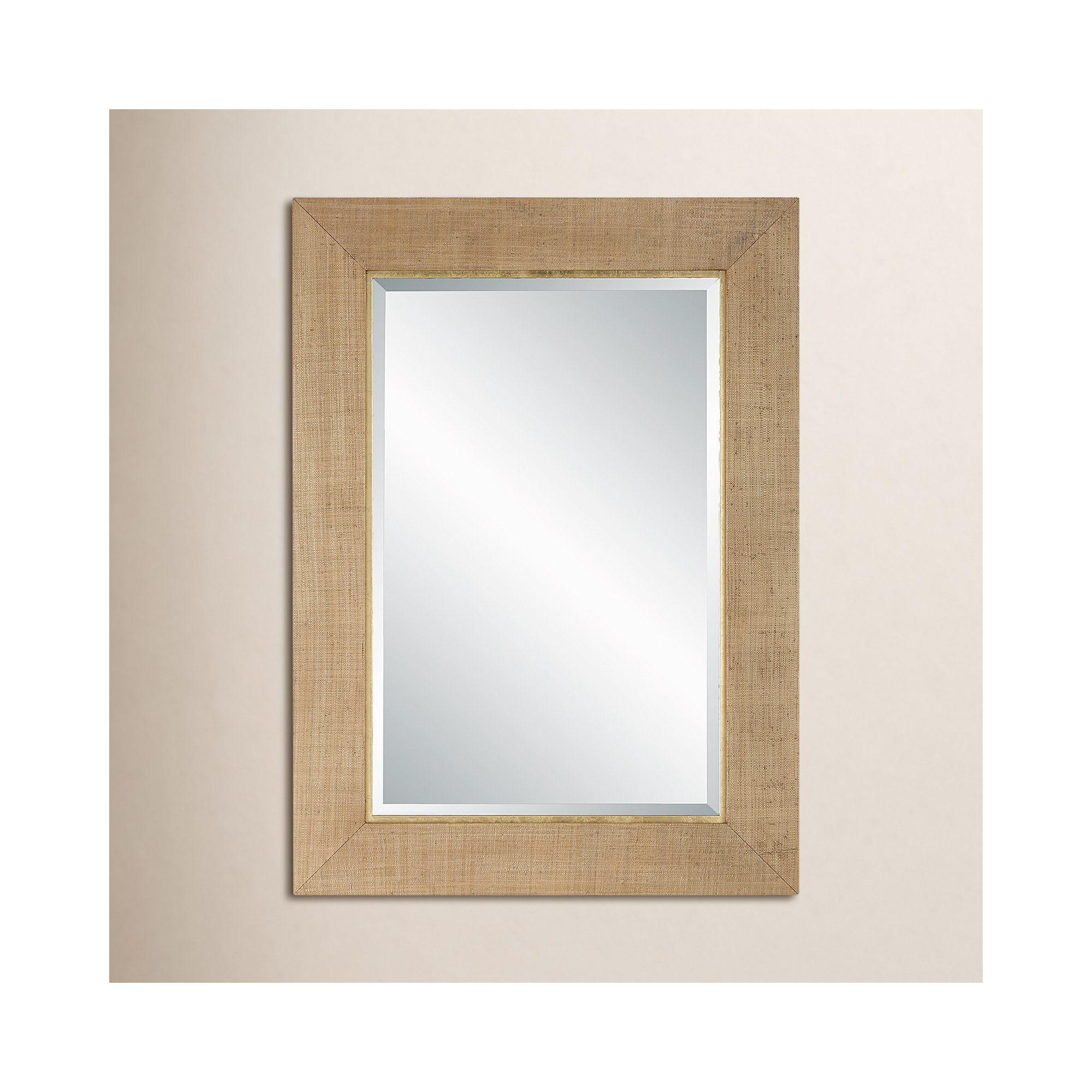 Loreene Grass Cloth Mirror