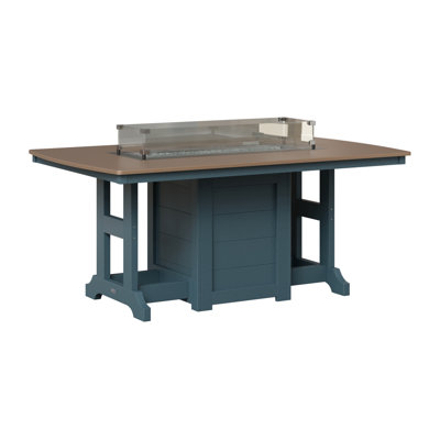 Berlin Gardens Garden Classic 72″ Fire Pit Dining Table