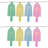 10 Count LED Pastel Ice Pop String Lights