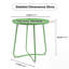 Petite table d'appoint ronde en métal