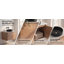 Ensemble de meuble-lavabo simple mural 30 po avec lavabo vasque noir mat et 2 portes en chêne imitation moderne