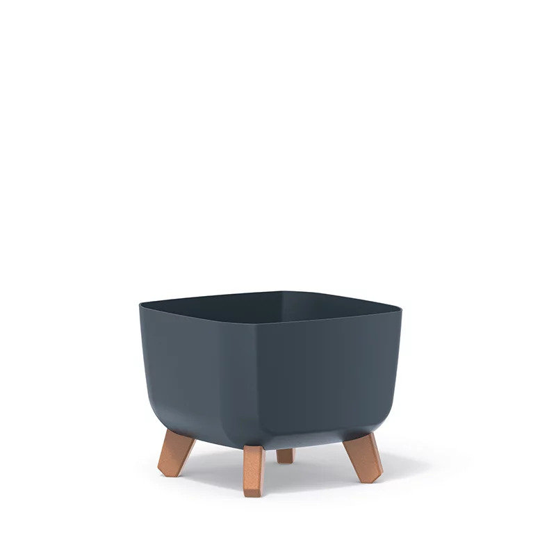 Talonda Pot Planter, Anthracite, 19cm H x 24cm W x 24cm D