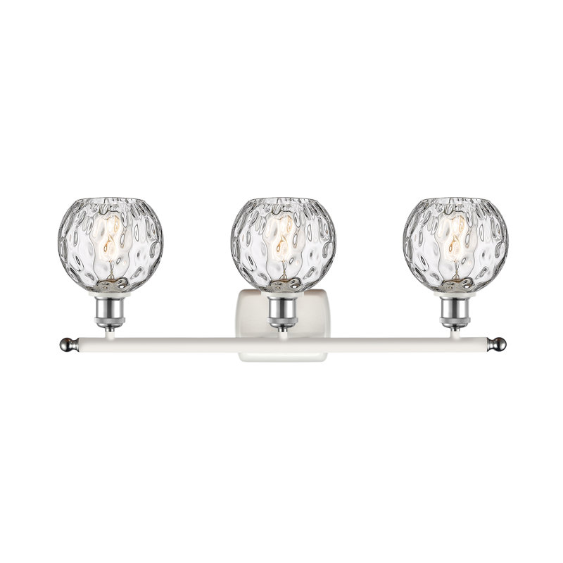 Éclairage pour salle de bain 3 lumières Cindi, DEL, Chrome blanc poli