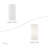 1 Light White ADA Sconce With Hand Crafted Off-White Fabric Hardback Shades