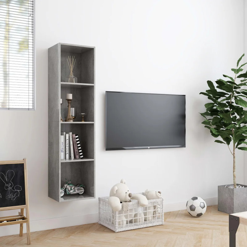 Keya Bookcase, Concrete Grey