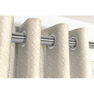Honig Outdoor Cotton Blackout Curtain Pair